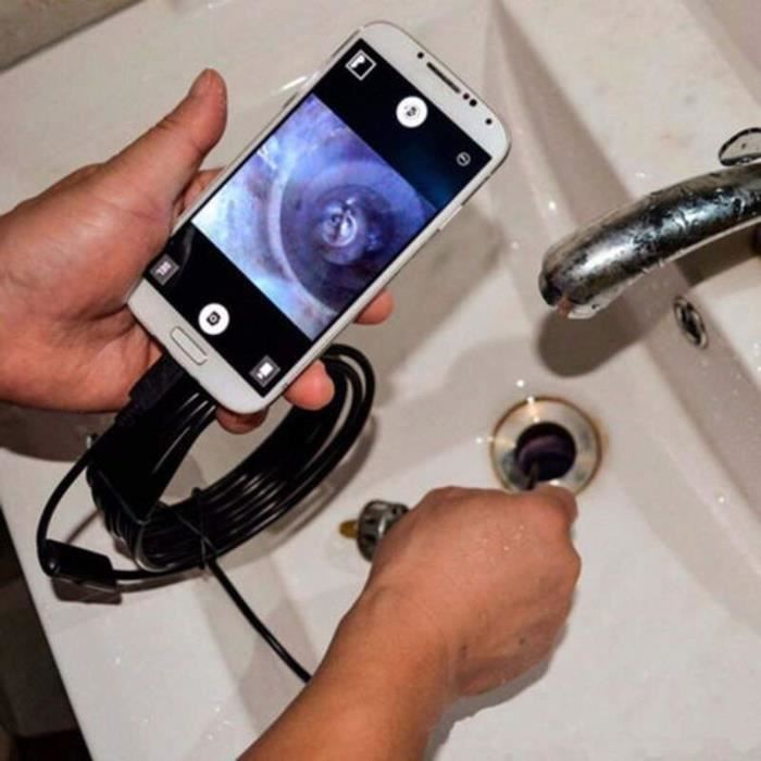 GL15492Caméra endoscopique HD 2020mm. Flexible IP67 étanche. Mini USB Endoscope 6led câble d