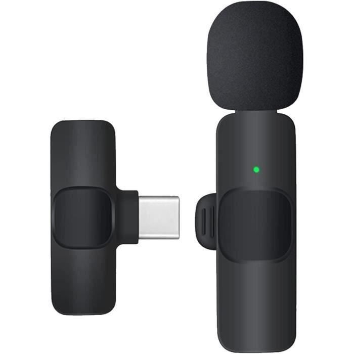 Microphone Lavalier Sans Fil MLZTINGR - Affichage Numérique, Réduction Bruit IA, Plug & Play Pour IPhone, Android, PC & Caméra