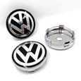 Lot de 4 60mm Roues modifiées Volkswagen Logo Jante Cache Moyeu Centre De Roue Piqûres Emblème-1