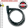 Câble antivol à clé en acier Master Lock 8115EURDPS - Noir-1