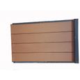 Kit extension complet pour clôture composite - MCCOVER - Brun rouge - 150 cm x 180 cm-1