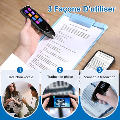 Ecouteurs 40h Autonomie écouteur Traducteur Ecouteur Traducteur Instantanu00e9, 40 Heure Bluetooth 5.4 Oreillette De Traduction Instantanée Bluetooth Accessoire Voyage Communication