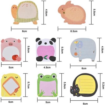 360 Feuilles Notes Autocollantes Animaux Blocs De Notes Adhésives