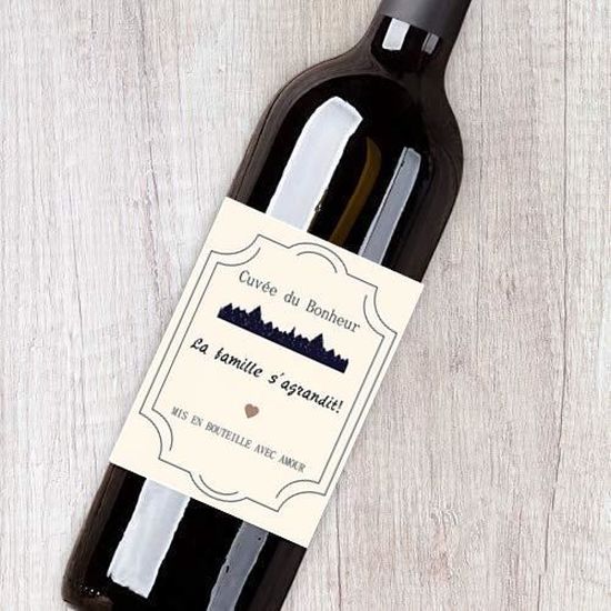 6 Étiquettes "Veux-tu être Mon Témoin ?" Pour Bouteille De Vin - Format 102x76 Mm, Brillant, Résistant à L'eau - 7