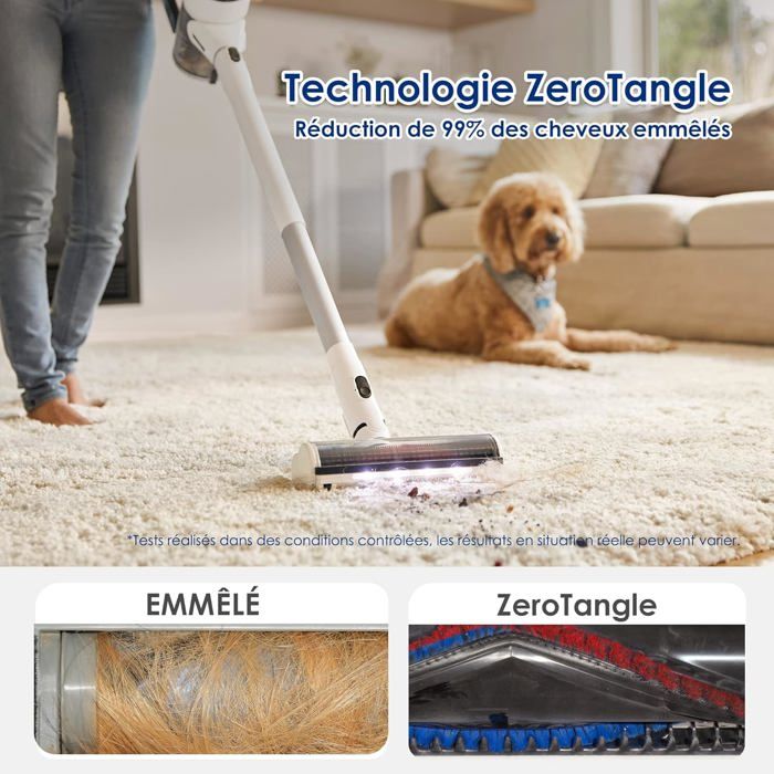 Tineco Pure ONE S15 Pet Smart Aspirateur sans fil avec fonction anti-enchevêtrement, aspirateur à main transformable, connexion Wi-Fi, application de contrôle Tineco Pure ONE S15 Pet Smart Aspirateur sans fil avec fonction anti-enchevêtrement, aspirateur à main transformable, connexion Wi-Fi, application de contrôle