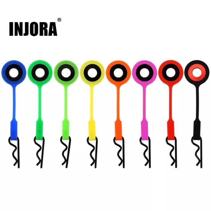 Noir A - Clips de retenue pour carrosserie en Gel de silice, 4 pièces