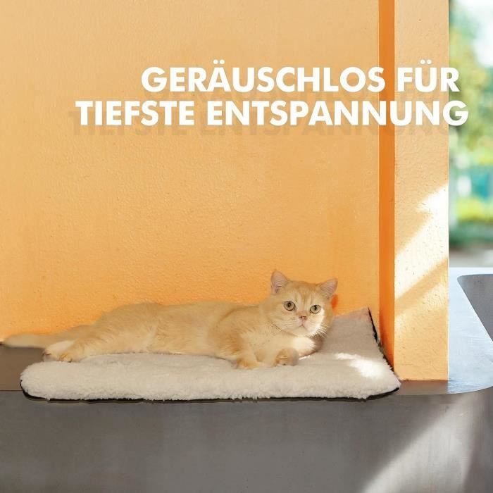 Tapis Chauffant Pour Chat Auto-chauffant - Polaire Douce, Antidérapant, Lavable - 5