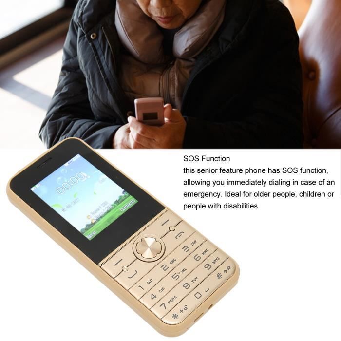 Panasonic KX-TU155EXRN 2G Téléphone Mobile Pour Personnes