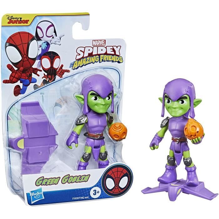 Figurine articulée Green Goblin - Spider-Man Spidey and His Amazing Friends  - HASBRO - 10cm - Cdiscount Jeux - Jouets