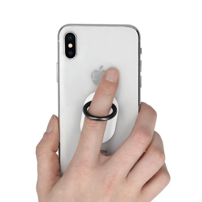 Bague Support Téléphone Kwmobile – Métal Doré, 360° Et Adhésif Puissant !