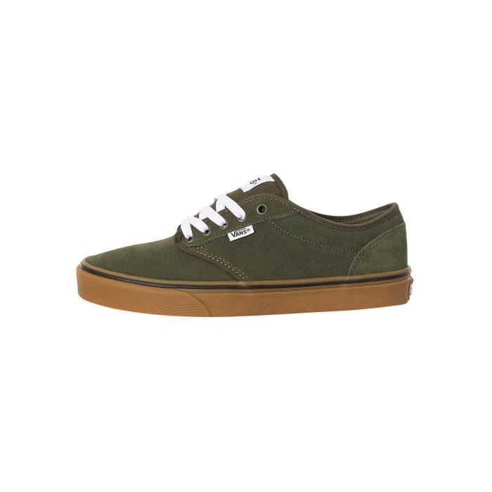 Baskets En Daim Atwood Vans Homme Vert Cdiscount Chaussures