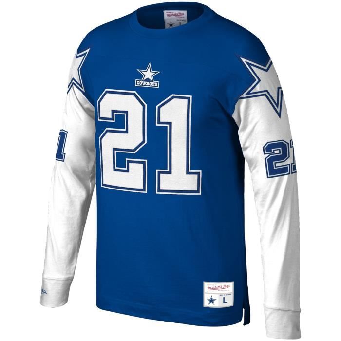Maillot manches longues Dallas Cowboys number navy M Football americain Homme Cdiscount Sport
