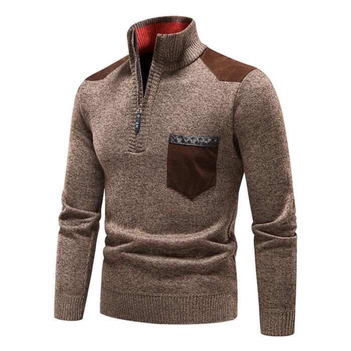 Pull Col Roulé Homme Torsadé Janisramone Pull Col Roulé Tricot Torsadé - Homme Et Garçon - 100% Acrylique Pull Tricot Torsadé