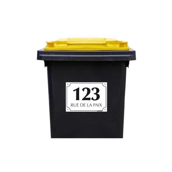 Stika.co Autocollant En Vinyle Pour Poubelle De Recyclage 10 X