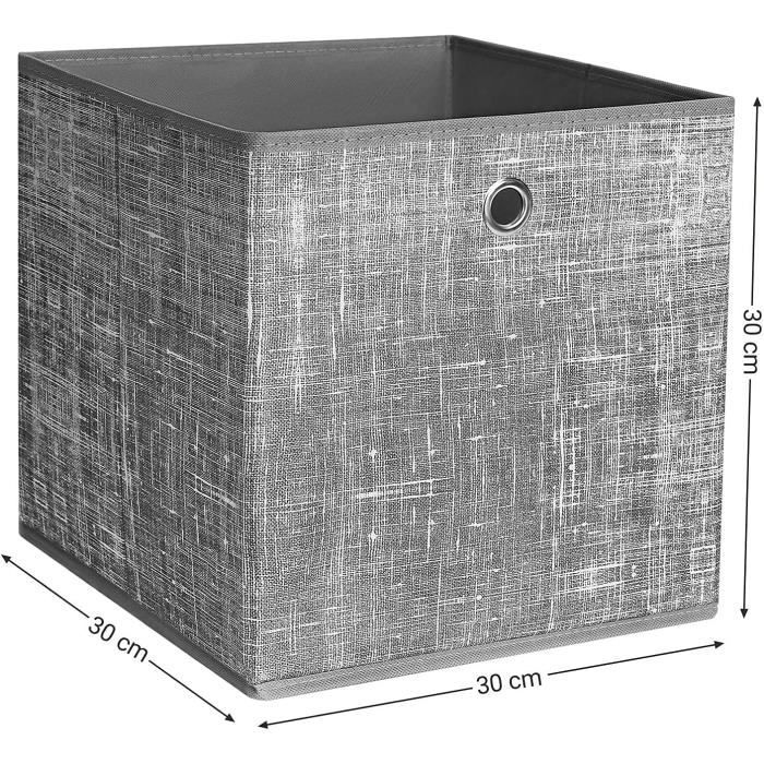LOVE IT STORE IT - Cube De Rangement Avec Couvercle - En Tissu - Pliable -  Renforcement Carton - Boite Rangement Pour Chambre Enfant- 30x30x30 cm -  Bleu Motif Éléphant : : Cuisine et Maison