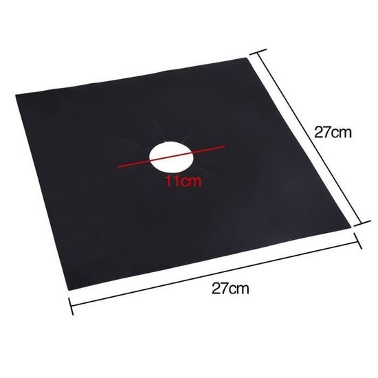 Lot De 3 Protections Pour Feux à Gaz En Fibre Lavable - 53,7x27 Cm, Résistant à L'huile Et Haute Température, Facile à Nettoyer