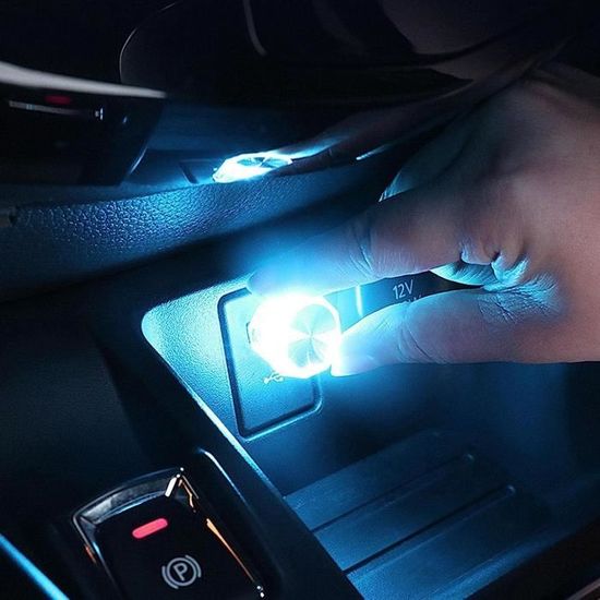 Usb-c Type-c Led Lumières intérieures Neon Atmosphère Lampes ambiantes pour  voiture Lumière extérieure intérieure Lampe Auto Accessoire