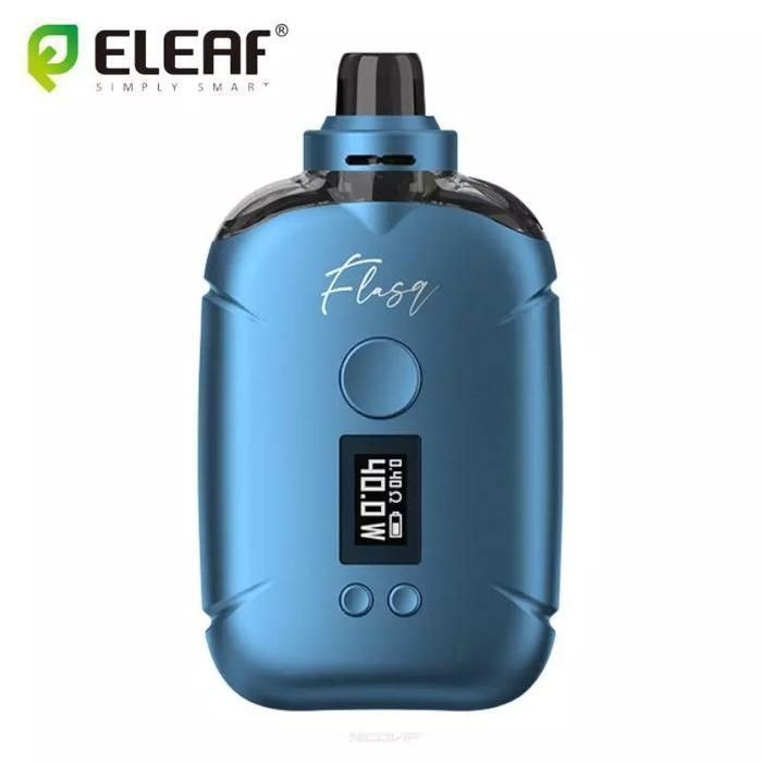 Cigarette electronique Vapotage Vape : Kit Flas-Q 5 - 40 w max SILVER +  Cartouche (ELEAF)