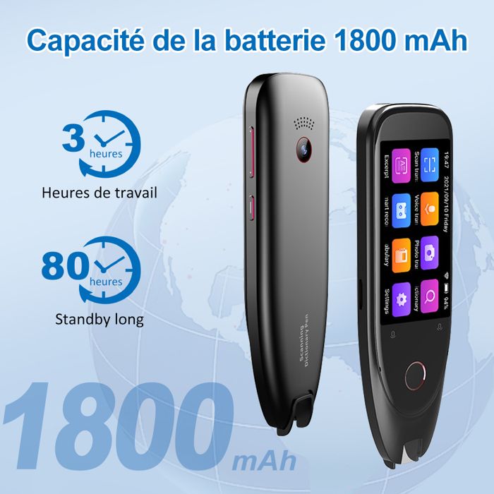 Écouteurs Traducteur IA 164 Langues Bluetooth 5.3 – Traduction Instantanée 0,5s, 40H Autonomie, ENC Anti-Bruit, IPX7 – Idéal Voyage & Business