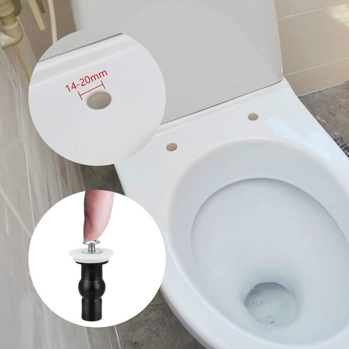 Vis de charnières de siège de toilette universelles, boulons de  remplacement en caoutchouc extensibles Vis d'écrous supérieurs en  caoutchouc, ajustement pour les fixations Fix Blind Hole Fittings (8pcs)