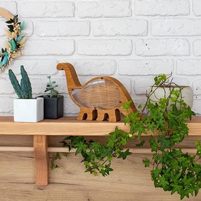 Tirelire En Bois Transparente Forme Cœur - Pour Enfants Et Adultes - Économies Sécurisées - Décoration Maison - 12