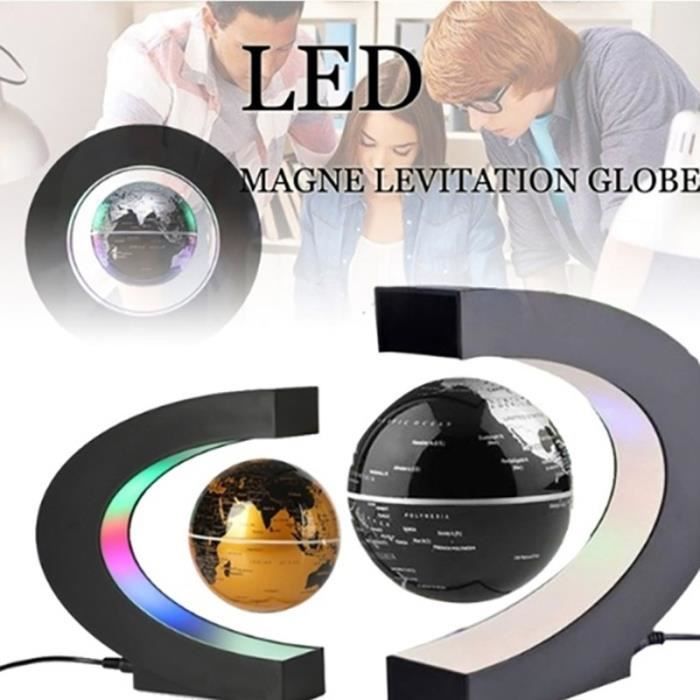 Lampe LED magnétique à lévitation avec Globe Terrestre - Comptoir