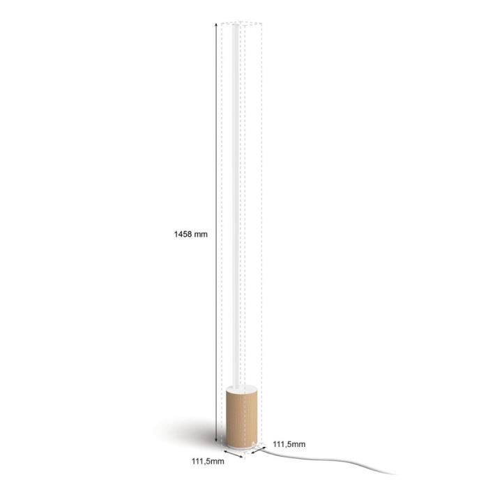 Philips Hue White and Color Amb lampadaire Grad - Cdiscount Bricolage