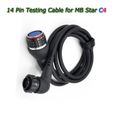 Câble C4 16 broches - Meilleure Qualité Mo C4 Doip Relient Compact4 Obd2 16pin Câble obd Lan Câble Principal-3