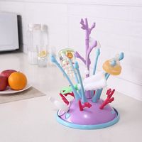 Égouttoir à Biberons Amovible Avec Bac à Eau Pour Biberons, Tétines, Tasses, Pièces De Pompe