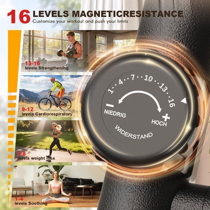 Vélo D'Appartement MICYOS MX87 – Résistance Magnétique 12Kg – Blanc