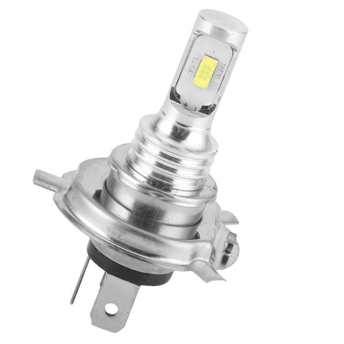 Ampoule LED de voiture Tbest, ampoule de phare, puce d'ampoule LED de phare  antibrouillard pour voiture de moto avec prise H4 80W DC 12V-24V 