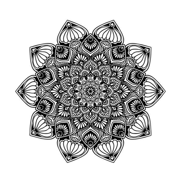 Art de Mandala Livre de Coloriage Adulte Anti Stress. 50 Mandalas