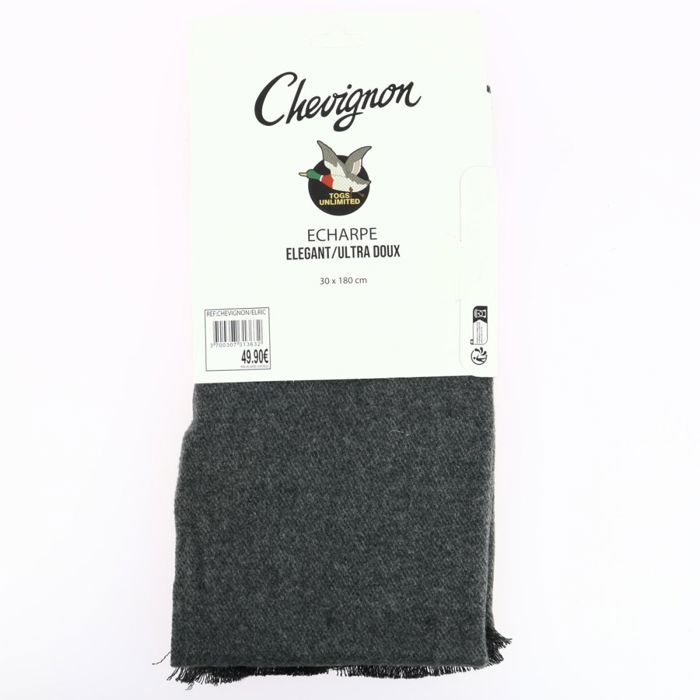 Écharpe Chevignon Homme Armando - Gris Cendré (70x180cm) - Polyester Uni