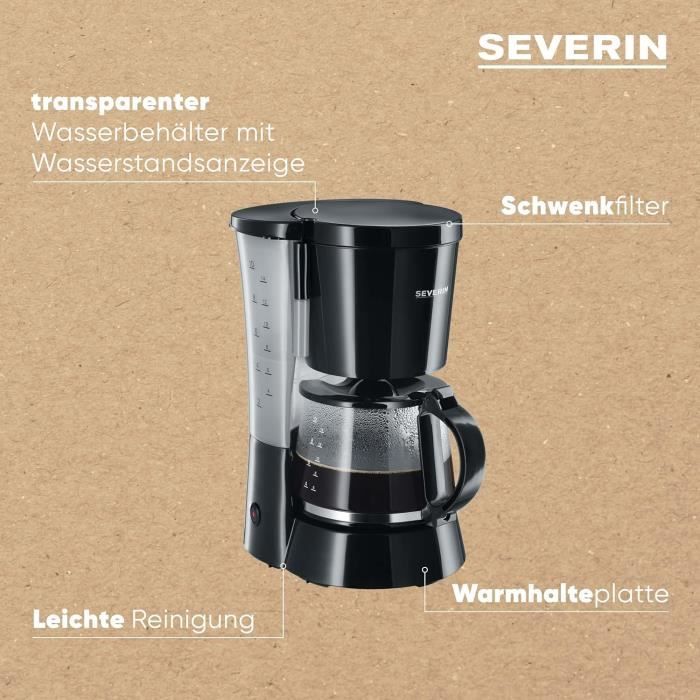 Severin Glaskanne GK5410 – 1,4 Liter, Für Kaffeemaschine KA4810 & Silvercrest SKML 1000 A1