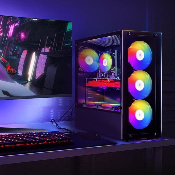 PC Gamer Fixe GTX 1660 Super + Intel Core I7 3.4GHz - 16Go RAM, 512Go SSD - WiFi 600M, RGB