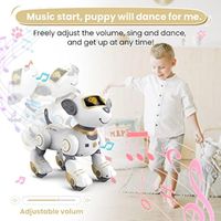 Chien Robot Télécommandé Interactif Pour Enfants 6+ - 18 Fonctions, Programmation, Danse, Aboiements - Jouet éducatif STEM