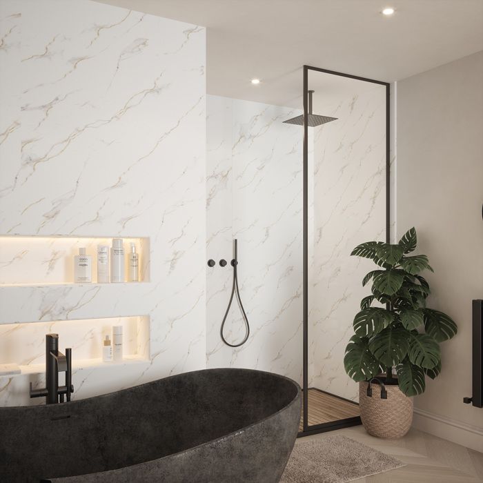 Panneau mural unicolore WallFace 24953 RATTAN 20 Graphite Black gaufré