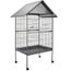 Volière Cage à Oiseaux Sur Roulettes Perruches Perroquets
