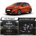 Peugeot 208 Pack LED ampoules éclairage intérieur Blanc 6000K-0