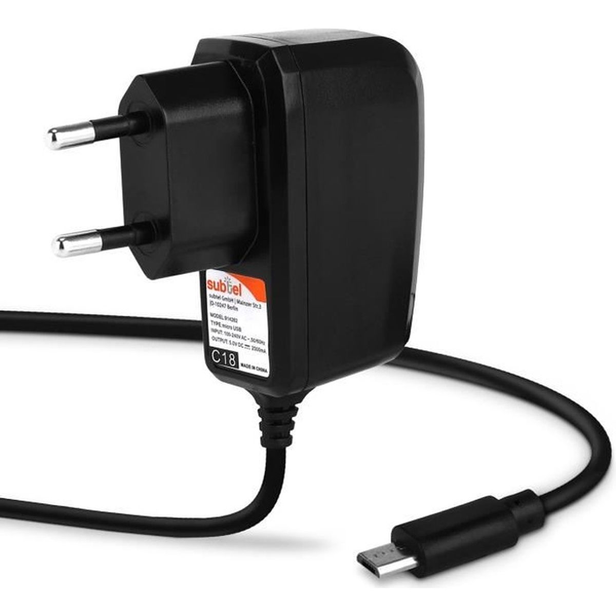 Subtel Chargeur pour Acer Iconia/ A1/A3/B1/One 7 / One 8 / One 10/ Tab