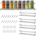 Set de 4 Etagères à Epices Mural Placard Métal - AIEVIS - Rangement Cuisine