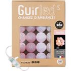 Guirlande lumineuse boules coton LED USB - GUIRLED - Princesse - 16 boules 1,6m - 3 intensités