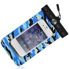 TECH DISCOUNT TD® Sac étanche de plongée smartphone clé cartes garder au sec eau idéal piscine spa lanière modèle waterproof couleur army blue