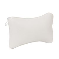 (White)Oreiller repose-tête antidérapant, coussin de bain, Spa, maille 3D, baignoire avec ventouses pour le cou et le dos, fournitur