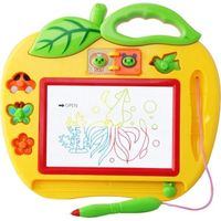 Ardoise Magique Couleur Petit Format avec Tampons -Mini Jeux pour Bebes et Enfants 2 et 3 Ans - Loisir Creatif Educatif Simple 