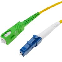 CableMarkt - Câble Fibre Optique LC/PC - SC/APC Monomode Simplex OS2 9/125 µm 50 cm