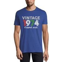 Homme Tee-Shirt Pièces D'Origine 1974 – Original Parts 1974 – 49 Ans T-Shirt Cadeau 49e Anniversaire Vintage Année 1974