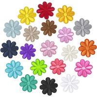 21 Pièces Broderie Patch Thermocollant Ecusson à Coudre, Fleur Autocollant de Patch, Badge Brodé Applique Patches, Écusson Thermocollant À Fleurs Pour Vêtements Jeans Chapeau Sacs À Dos
