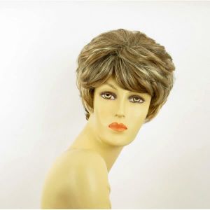 Perruque Synthétique Courte Blonde Dorée MATHILDE LG26 - Neuf Avec étiquettes
