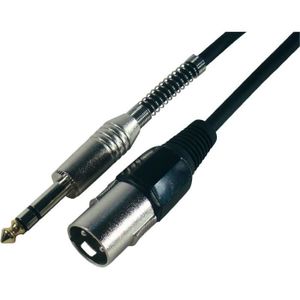 2 adaptateurs Jack 6.35 Mâle stéréo/XLR Femelle Yellow Câble AD26 